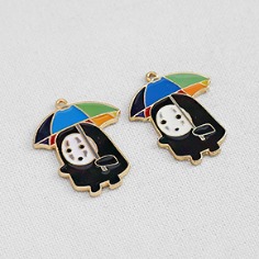 우산 가오나시 싱글고리 팬던트 키링재료 귀걸이부자재 P-SS-0398
